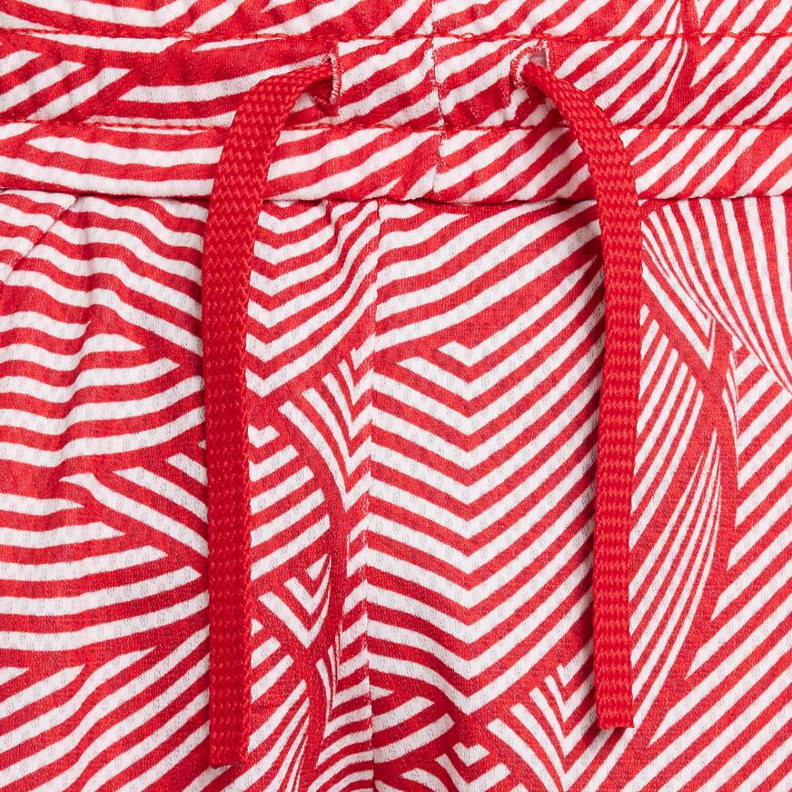 Nike Dri-FIT DNA Logo Embroidered All-Over Print Color Block Basketball Shorts Kids shorts University-Red FD4008-657