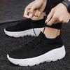 Women Sneaker Knit Comfortable Thick Sole Casual Shoes Breathable Stylish Sports Women Tennis Shoes Female Shoes Plus Size Men
