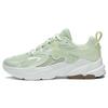 Li Ning Cushioning Slip Resistant Abrasion Resistant Low Top Running Shoes Women's White Green ARXT010-4