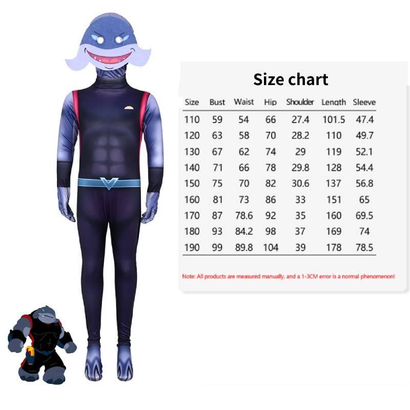 

Onepiece Children Lilostitch Cosplay Cartoon Printed Stage Performance Costume Captain Gantu,150cm