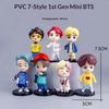 Entire Series Bangtan Boys 7pcs/Set Action Figures Doll Model Toy Rm Jin Suga Jhope Jimin V Jungkook Idol Cute Collectibles