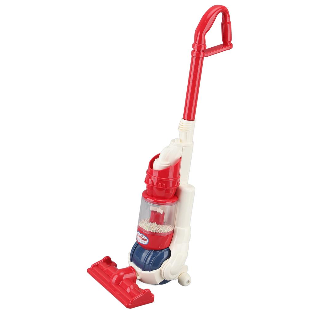 Vacuum Cleaner Toy Red Easy To Grip Detachable Working Suction Toy for Kids Over 3 Yeas Old