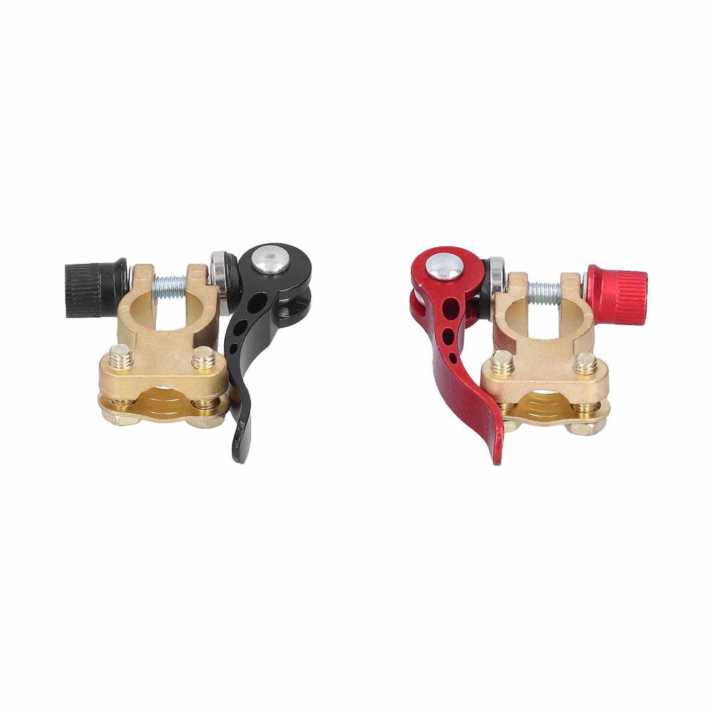 2pcs Battery Terminal Clamps Quick Disconnect Shut Off Connector for 12V 6V 24V Boat UTV Tractor