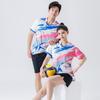 Badminton Uniforms, Sports Sets, Men's and Women's Table Tennis Unit Air Volleyball Training Uniforms, Breathable Student Short-Sleeve Team Uniforms