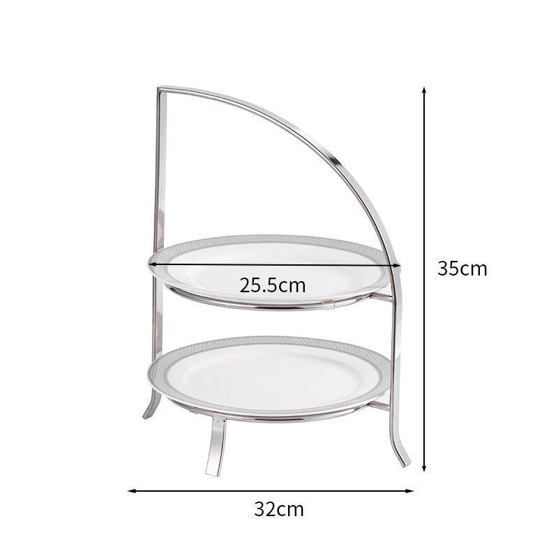 HANDUNYOU Stainless Steel Multi-tier Dessert & Cake Stand