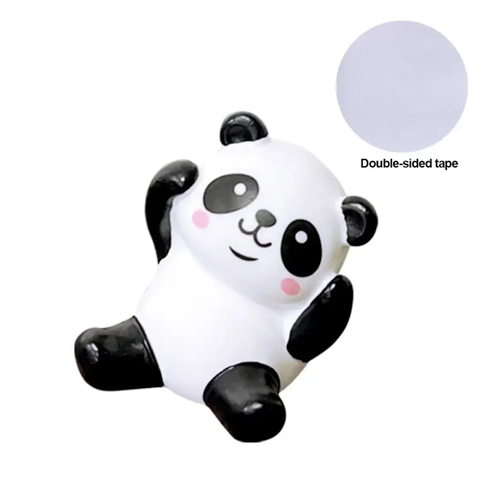 Cute Mini Giant Panda Car Dashboard Ornaments Car Navigator Screen Decoration Doll Car Interior Accessories Toy Gift Girl