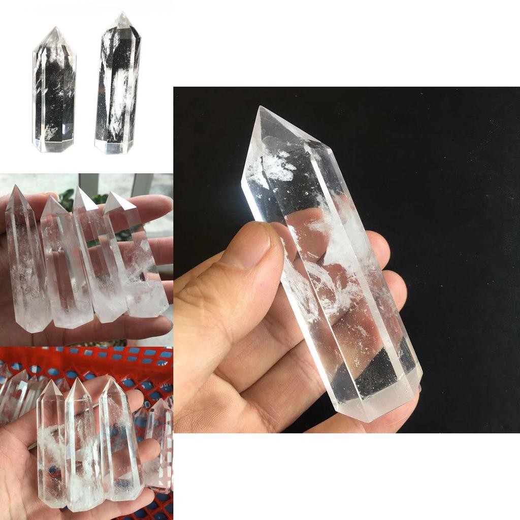Exquisite Natural Clear White Quartz Crystal Point Healing Wand Stunning Mineral Specimen Ornament For Home Decor