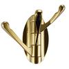 Gold Solid Metal Swivel Folding Robe Hook Heavy Duty Triple Coat Hook