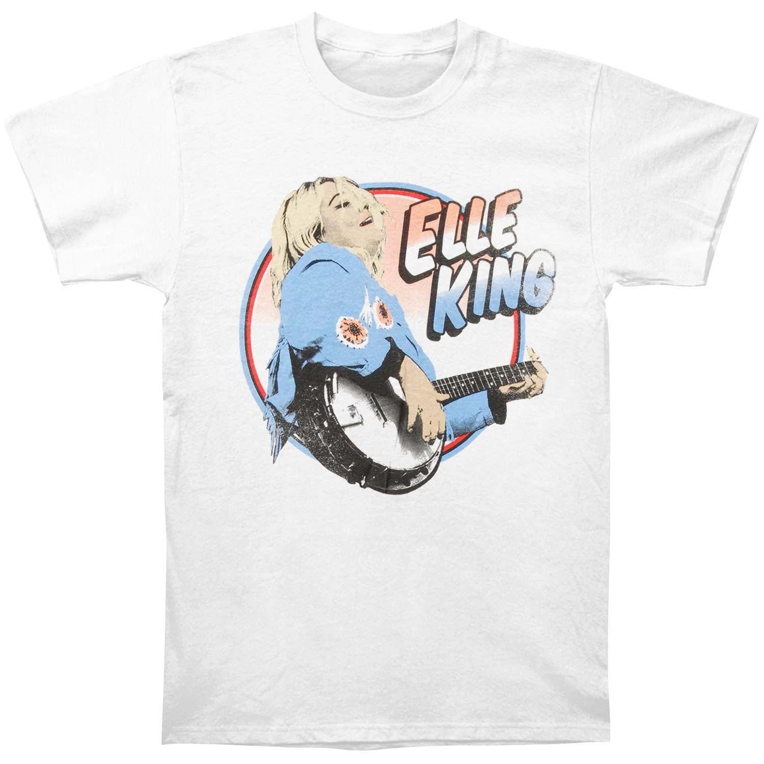Men s Elle King Banjo Portrait T-shirt X-Large White XXL