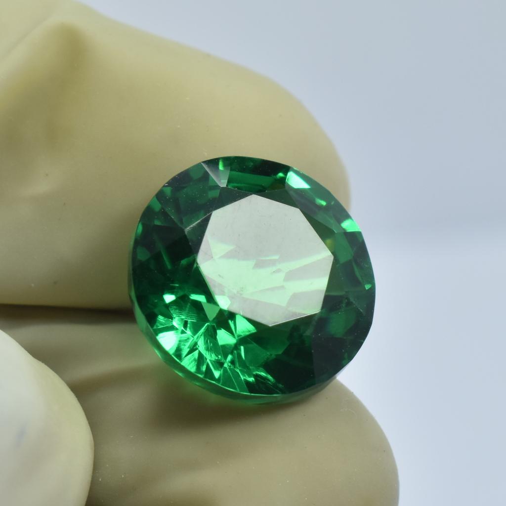 Amazing Round Cut 10.90 Ct   Loose Gemstones Genuine Garnet Green Color.