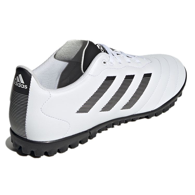 Adidas Goletto 8 VIII Round Toe TF (Rubber Studs) Hard Ground Artificial Grass Composite Material Soccer Shoes Unisex Soccer Shoes White Black GY5774