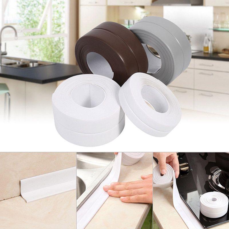 Colors Bath 4 Wall Sealing Strip Waterproof Selfadhesive Kitchen Tape Caulk