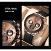 POEDAGAR Luxury Casual Top Brand Watch Business Sport Chronograph Date Luminous Waterproof Silicone Strap Watch Male reloj