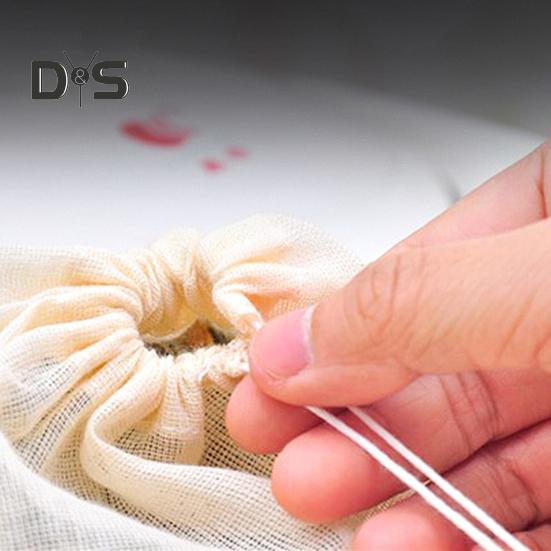 50 Pcs Spice Bags for Cooking Soup Reusable Drawstring Bag Tea Bags Unbleached Cheesecloth Bag for Straining Making Tea
