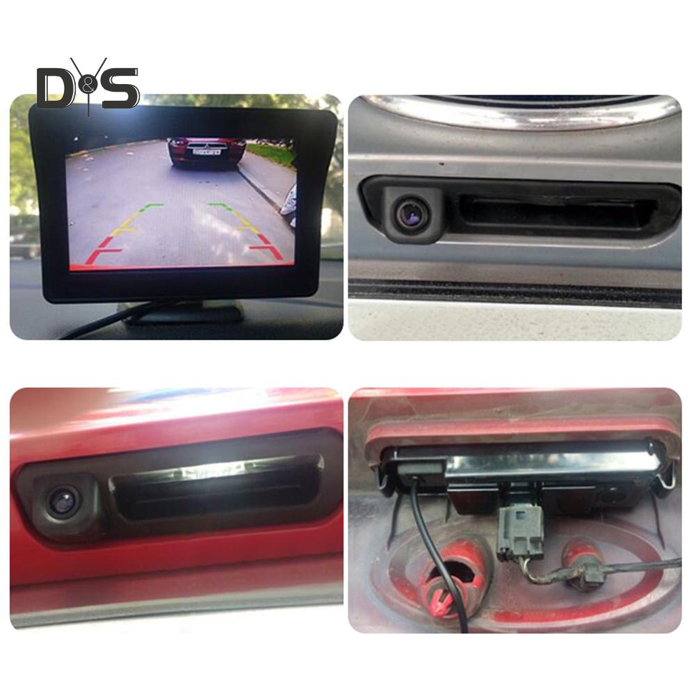 Online Car Accessories Auto Night Vision Trunk Handle Rear View Camera for Ford Focus 2012-2015
