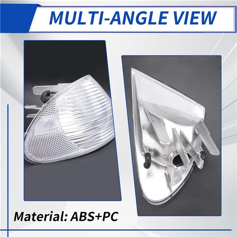Precise For BMW 3 Series E46 Sedan 1999-2001 Pair Park Signal Corner Marker Lights Lamps 63136902766 63136902765