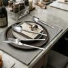 Besteckset Wiederverwendbares Besteck 16-teiliges Edelstahl-Besteckset für Essen Steak Küche Mittagessen Speisen Zuhause Wohnung