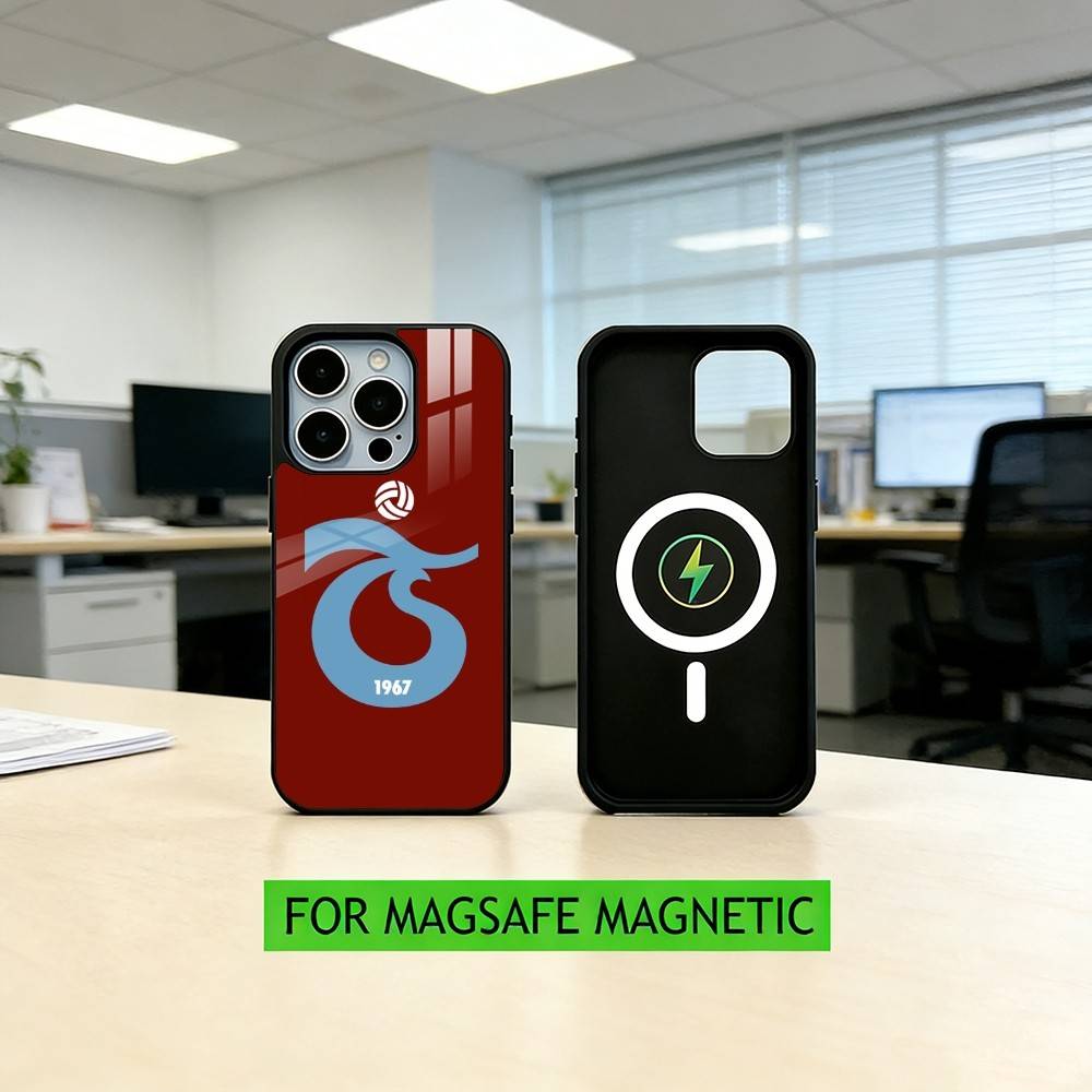 Trabzonspor Handyhülle Für iPhone17,16,15,14,13,12,11 Plus,Pro Magnetisch Für Magsafe Kabelloses Laden