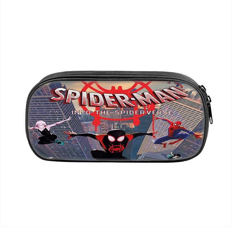 Spider Man Large Capacity Nylon Pencil Case For Students And Kids