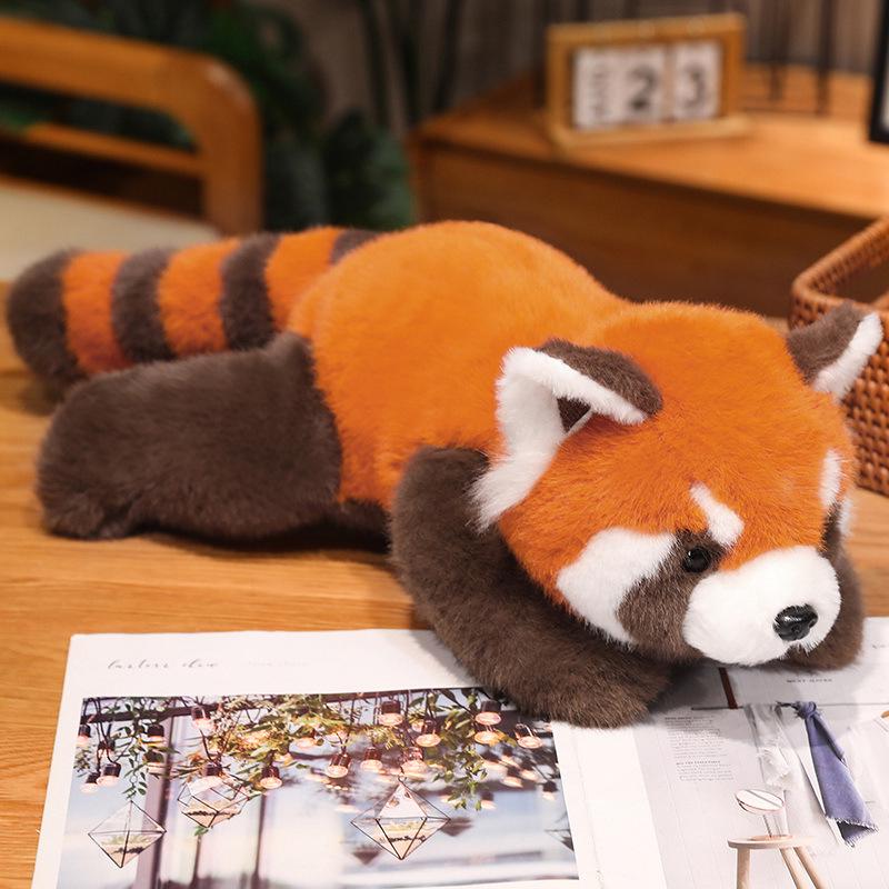 Raccoon, Fox, and Panda Plush Toy Zoo Set - Cute Cushion Gift for Parent-Child Bonding