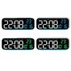 New Wall-mounted Electronic Wall Clock Temperature Multi-functional Digital LED Clocks DST Calendar Display Clock for Bedroom