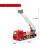 1:55 Modello di Camion dei Pompieri Diecast Simulazione Pull Back Scala Veicolo di Soccorso Antincendio Giocattoli Inerziali Camion dei Pompieri per Bambini