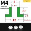 T-förmige Nylon-Dichtungsscheibe M3-M35 Gewinde Isolierabstandshalter
