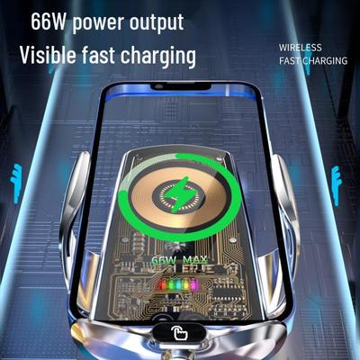 Magic Clip Q20: Wireless Magnetic Car Phone Holder with 66W Fast Charging & Auto Open/Close