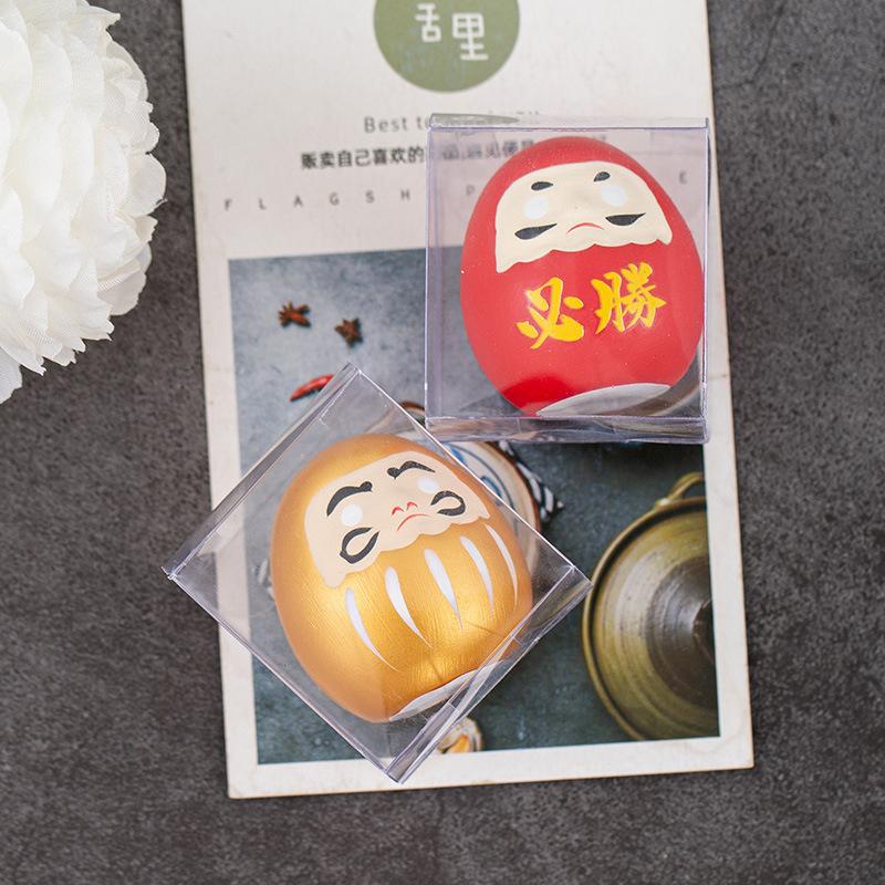 Japanese Ceramic Daruma Doll Crafts Inspired Wealth Prosperity Decor Lucky Charm Fortune Ornament Landscape Home Desk Decor