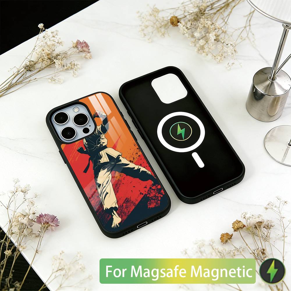 Karate Phone Case For iPhone17,16,15,14,13,12,11 Plus,Pro Magnetic with Magsafe Wireless Charging