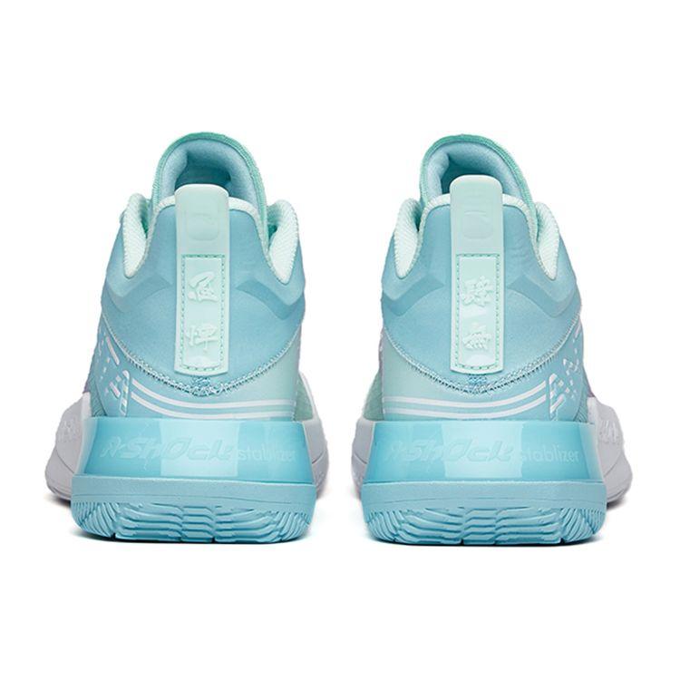 Anta Attack 2 Slip Resistant Durable Mid Top Basketball Shoes Men Sneakers Maca-Blue 112141633S-1