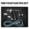 Professional Airbrush Kit 0.3/0.5/0.8mm Nozzle Needle Accessories Suitable for Nail Art Tattoo Car Model Spray Painting