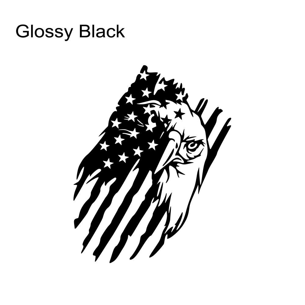 Car American Bald Eagle Flag Styling Stickers Truck Vinyl Cover Pickup Trunk Tailgate Tail Decor Decal Auto Tuning Accessories