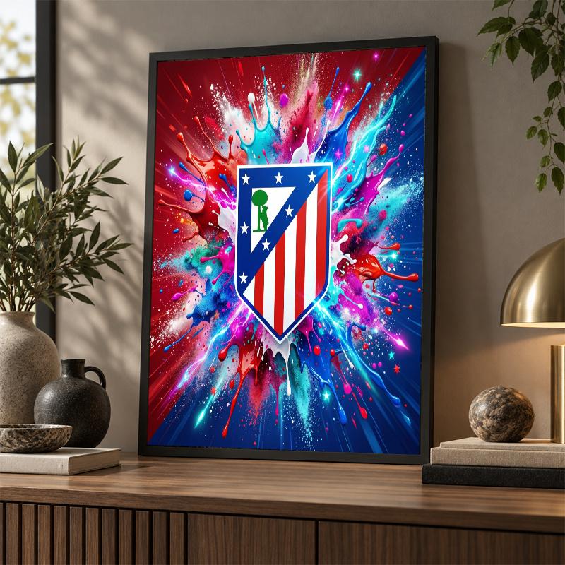 Atletico Madrid Diamond Painting Kit 5D Full Drill DIY Diamond Mosaic Wall Art Home Decor