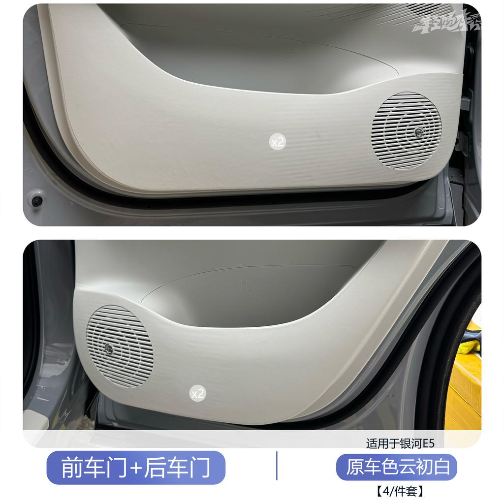For Geely Galaxy E5/EX5 Car Door Anti Kick Leather Anti Scratch Dirt Resistant Copilot Glove Box Threshold Interior Modification