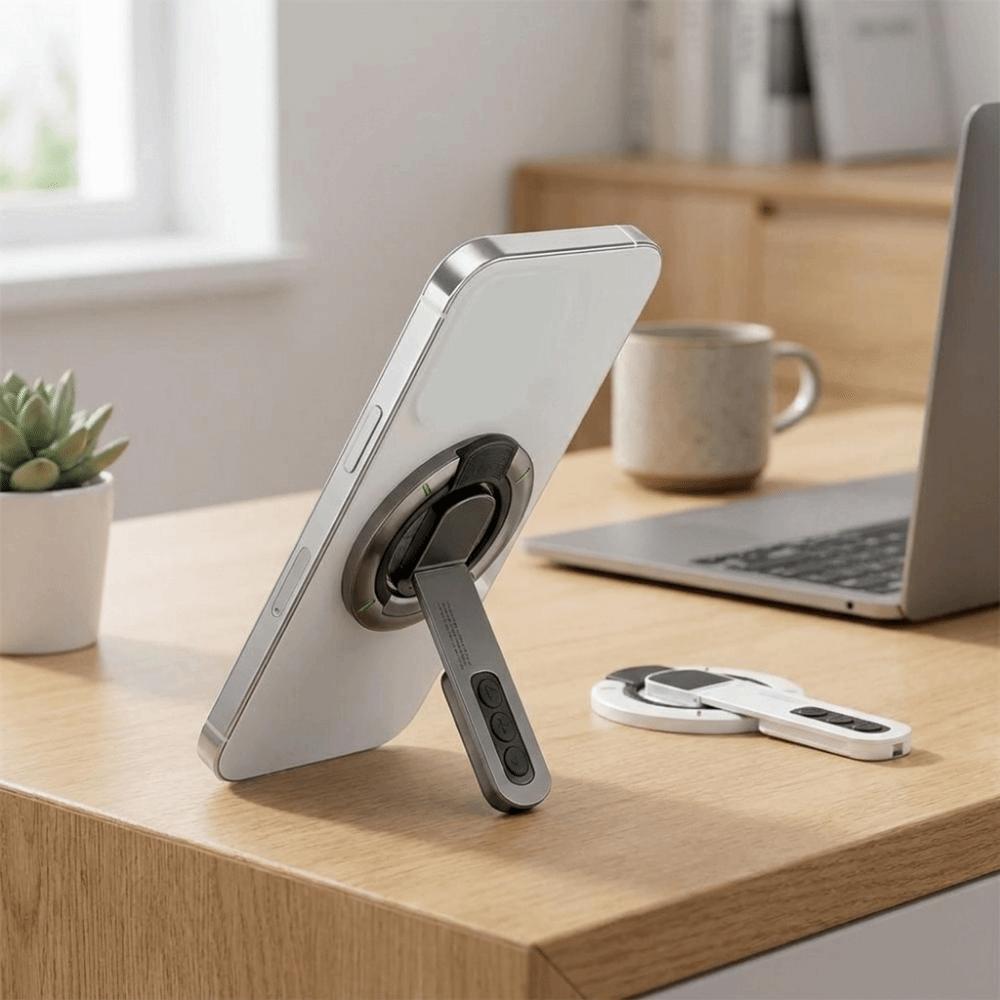 Dwustronny Magnetyczny Uchwyt na Telefon Bezdotykowy Stojak Wspierający Smartfony Montaż na Biurko