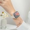 Dünnes Silikonarmband für Apple Watch 40 mm 44 mm 45 mm 41 mm 38 mm 42 mm, einfarbiges Armband für IWatch Serie 1 2 3 4 5 6 SE 7