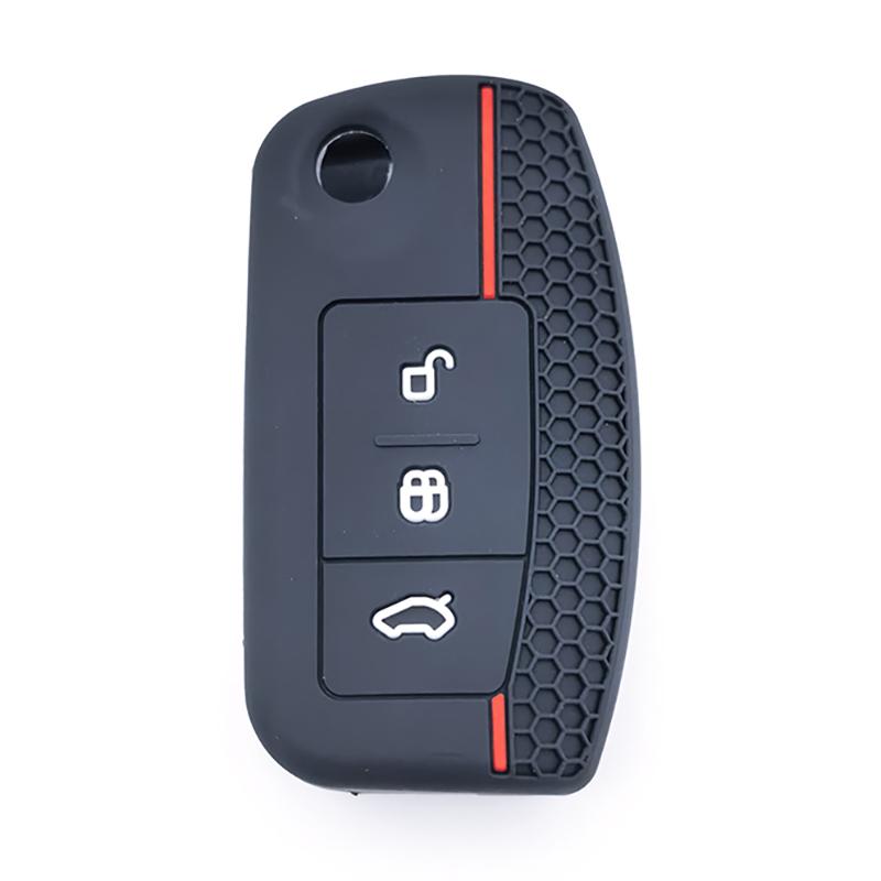 Silicone Car Key Cases Cover Fob For Ford Fiesta Focus 2 C-Max Ecosport S-Max Fusion Mondeo Remote Case Keychain Accessories