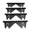 4Pcs Stove Counter Gap Cover Stainless Steel 13.8 To 27.6in Adjustable Length Stove Gap Filler