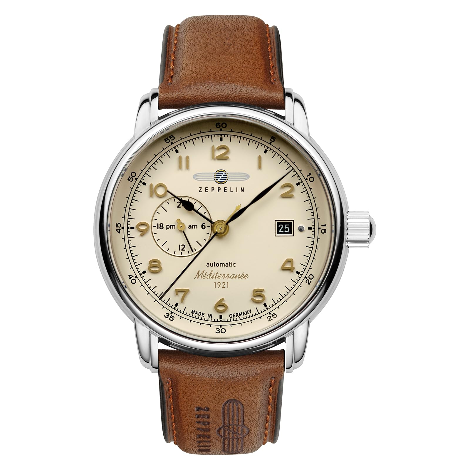

[Zeppelin] Wristwatch Mediterranee Automatic 9668-5 Men s Brown [Used]