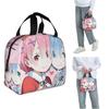 Viața Într-o Lume Diferită De la Zero Anime Rem Geantă Termică pentru Prânz pentru Femei Copii Cutii Alimentare Etanșe Cutie Termică pentru Prânz Geantă