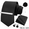 Men'S Business Dress Tie 5-Piece Groom Best Man Dress Accessories Gaowei Dense Jacquard Tie Worker