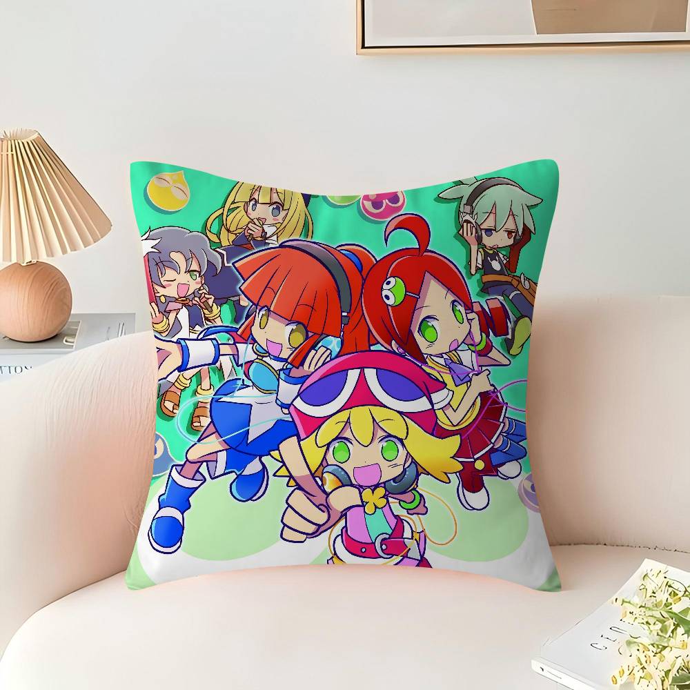 Game Puyo Pop Fever Pillow Cushion Cover Pillowcase Living Room Sofa Home Decor Customized