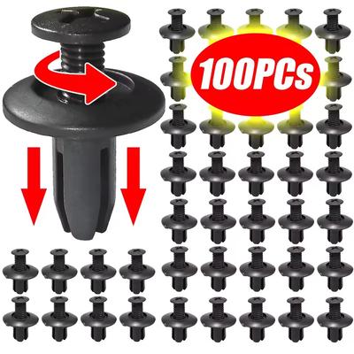 8mm Kunststoffnieten Befestigungselemente Schraube Auto Kotflügel Stoßstange Schrauben Clips Nieten Auto 8mm Loch Kunststoff Druckstift Clip Autozubehör