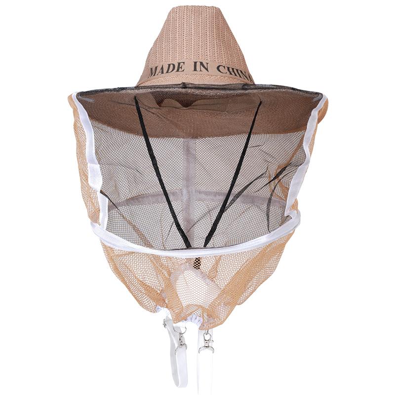 1pcs Beekeeping Hat Beekeeper Net Mosquito Hat Bee Insect Outdoor Bug Mesh Mask Head Protective Cap Beekeeping Tools