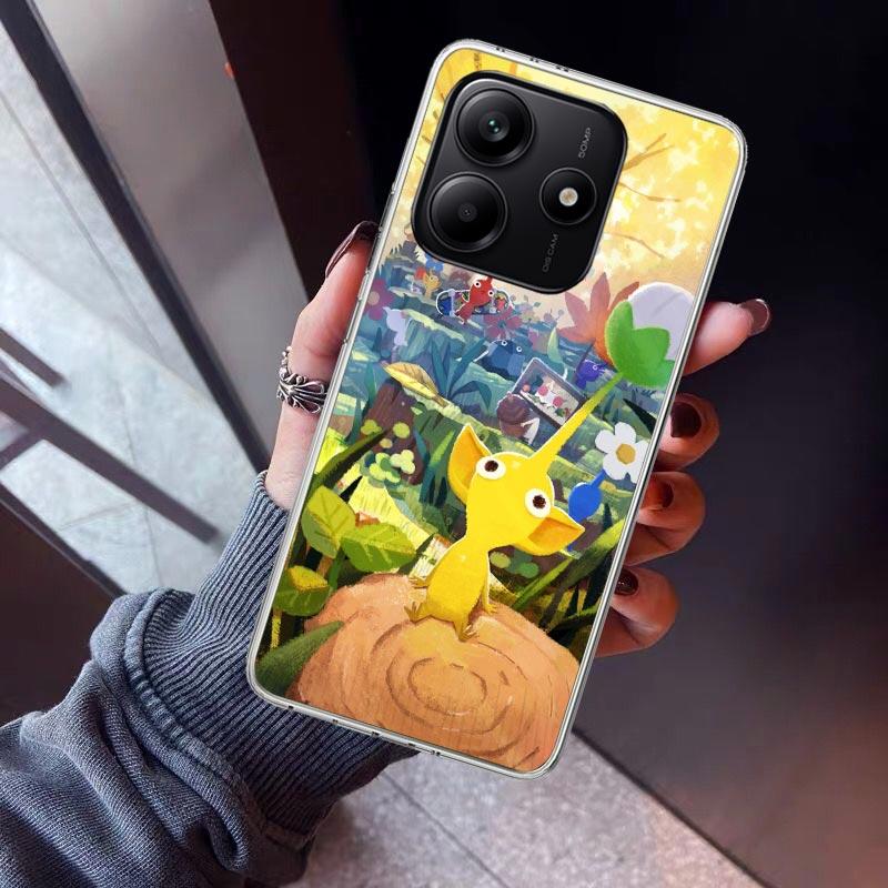 Game P-PikminS 4 Phone Case For Xiaomi Redmi Note 10 11 12 13 14 15 Pro Plus 11S 12S 14S 11T 11E 10S Soft TPU Back Cover Redmi N