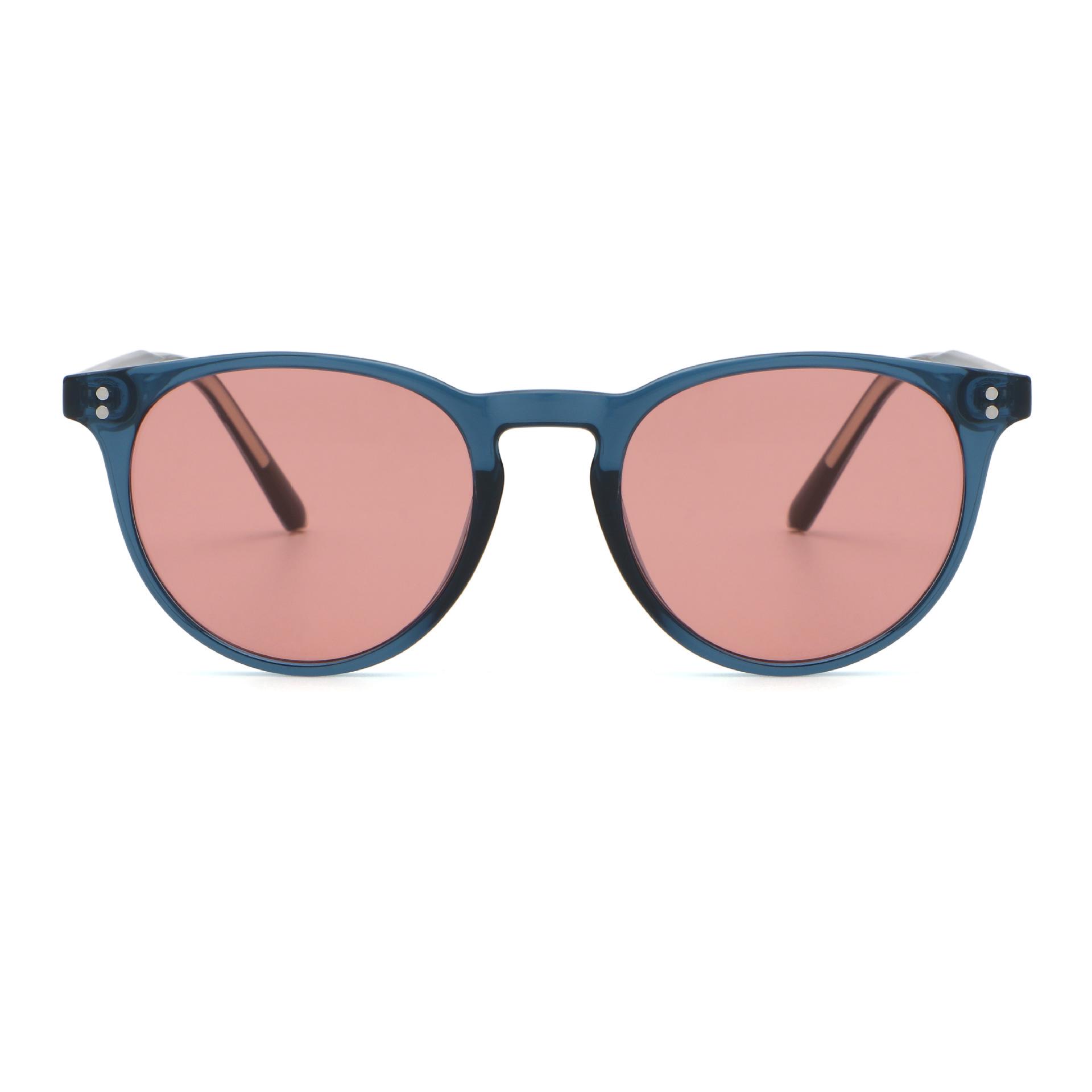 New 6259 European-American Trendy Round Frame Sunglasses with Special UV Protection