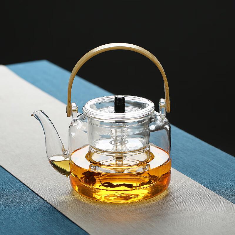 Multi-purpose Glass Beam Handle Teapot