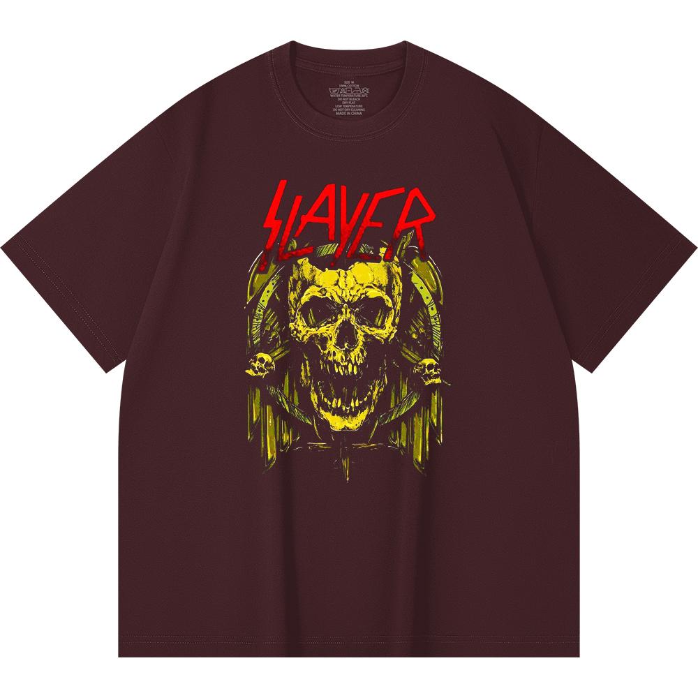 230 Gsm 100% Cotton Heavy Metal T-Shirt  Rock Band Popular Music Print Unisex Heavy Cotton T Shirt