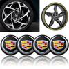4pcs 56mm Car Wheel Center Hub Cap Rim Emblem Stickers For Cadillac XT5 CTS BLS SLS XTS SRX Escalade Deville Exterior Decor
